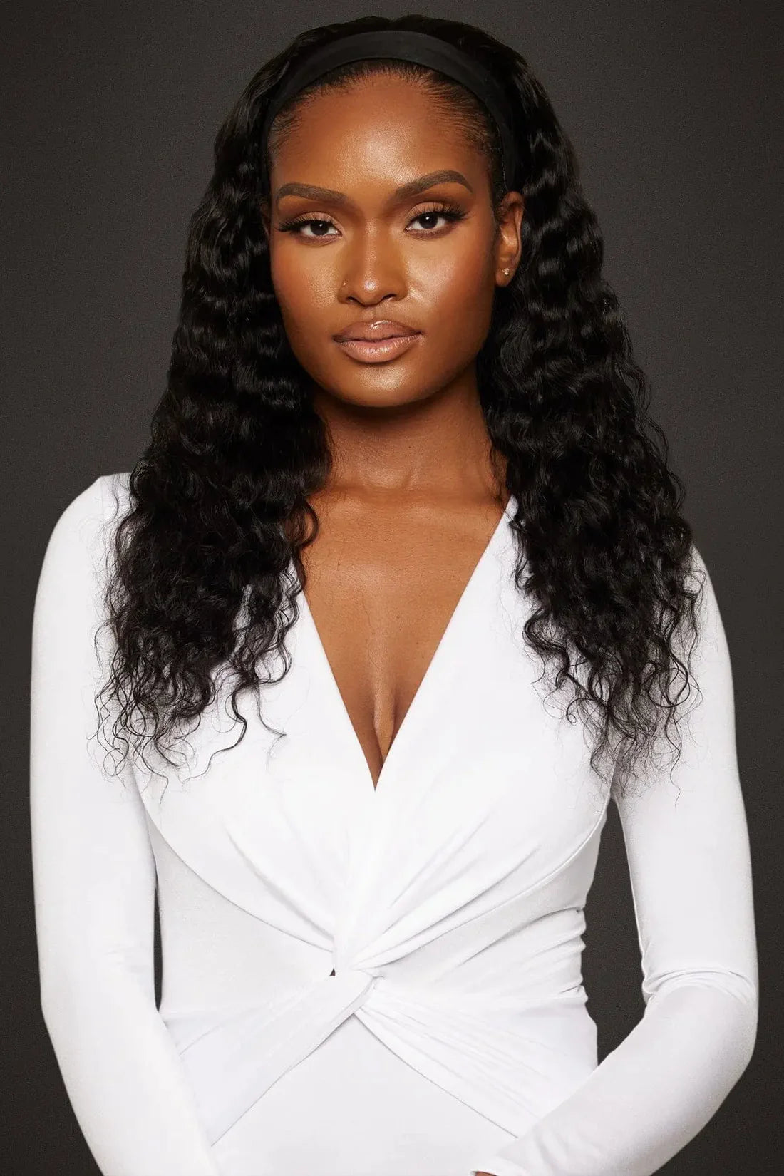 Virgin Brazilian Deep Wave Headband Wig