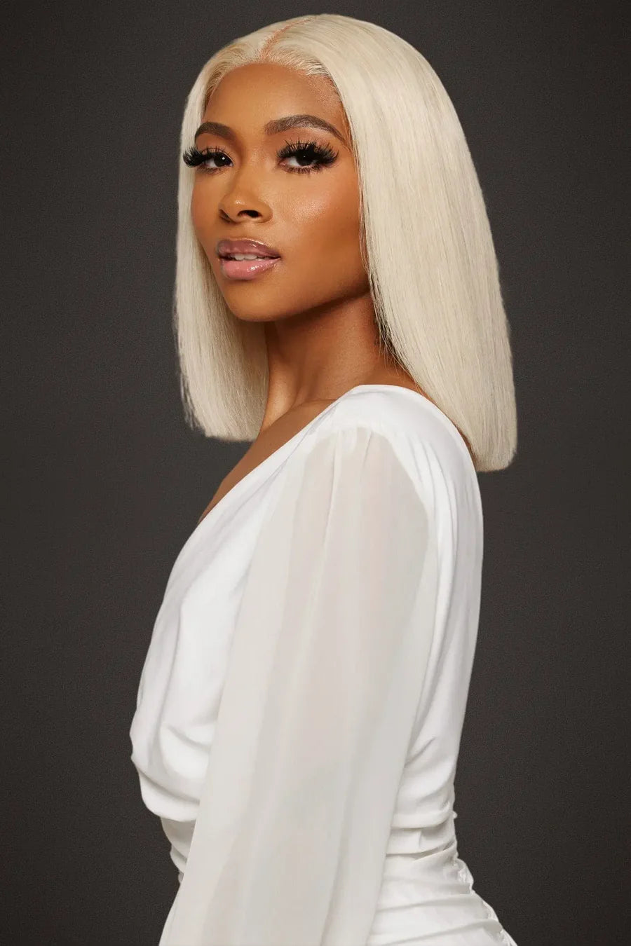 613 Blonde Straight Closure Bob Wig